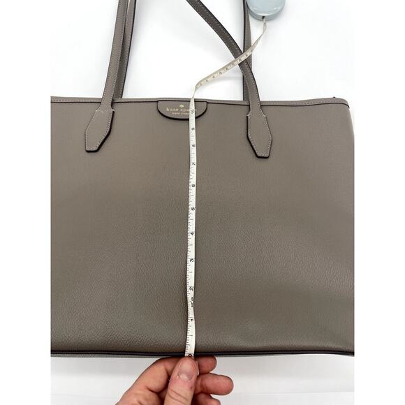 Kate Spade Lori Tote Thunder Cloud Gray Large Handbag Purse Office Quiet‎ Luxury - Picture 13 of 16